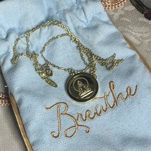 Lulu DK Breathe Necklace 14K Gold Plated Brass